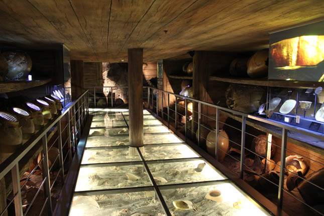 Inside the Marine Civilizations Pavilion, visitors pass through a recreation of a wrecked ship. There, theyre free to explore the ancient ghost ship brought to life 12 centuries after its death. A museum's worth of china and gold dishes are set in the ships stores, with videos and placards that explain how the traders packed the fragile plates in an era long before bubble wrap.